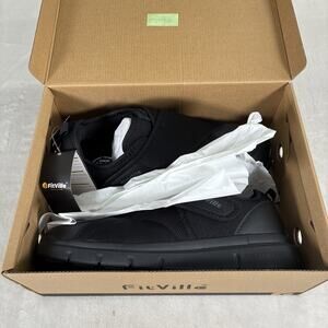 NIB FitVille Mens Black EasyTop Diabetic Shoes Size 15 EW, Wide Comfort Charity